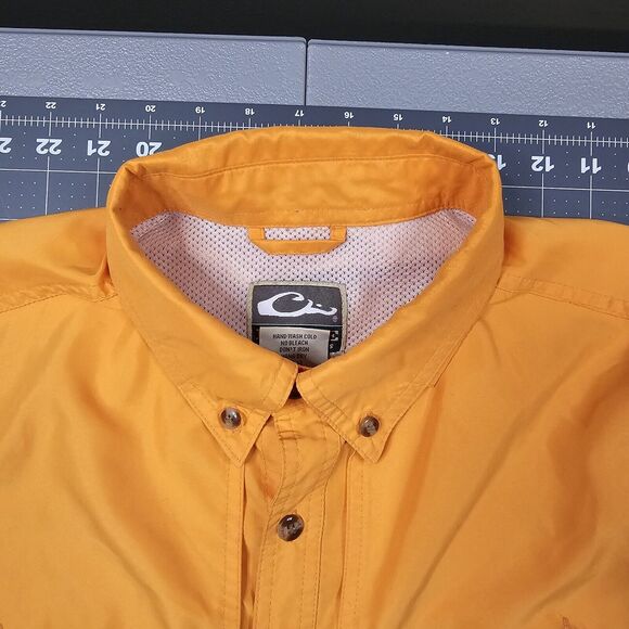 Drake Waterfowl Fishing Shirt Medium Wingshooter Flyweight Outdoors Vented Hiviz - Picture 8 of 16